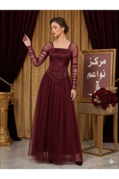 NAWAEIM Glamorous Corset Touch and Charming Tulle Evening Dress
