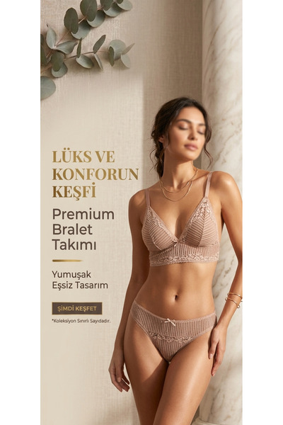 Diva iç giyim Dantelli Bralet Takım