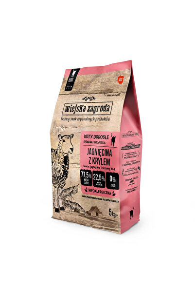 Wiejska Zagroda Miel cu krill pentru pisici 5kg