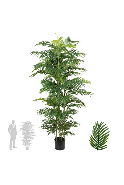 Roberto Rossi Palmier artificial H180cm Areca mini cu 7 tulpini si 69 frunze