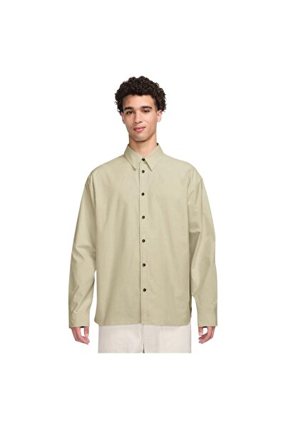 Nike Mens Club Oversized Long-Sleeved Oxford Shirt S