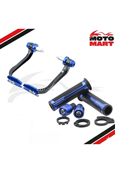 motomart+ Hero Dash 125 Elcik Ve Manet Koruma Set-Mavi-Ma12531