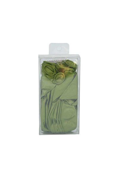Party Fusion Chrome 24 pcs Balloon Set, Olive Green, P23C21