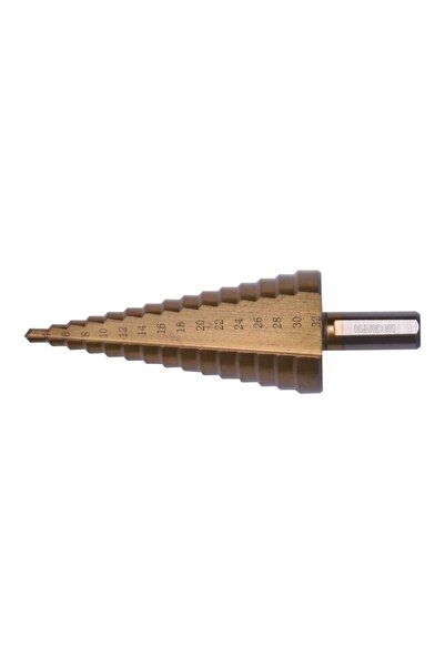 HARDEN Step Drill, Professional, Harden, Range 4 - 32 mm, Pitch 2 mm