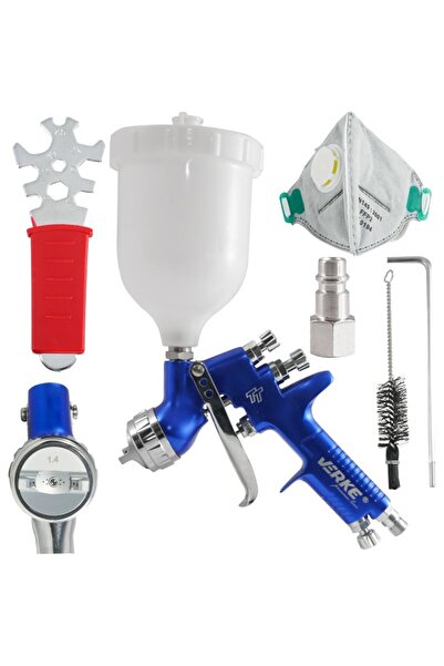 VERKE Pistol de vopsit pneumatic, cupă de 600ml, V81290