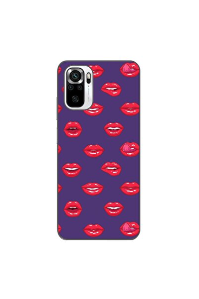 OEM Case compatible with Xiaomi Poco M5s Silicone Gel Tpu Lips Pattern