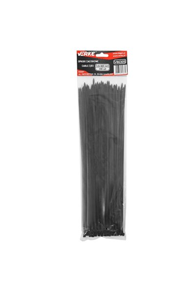 VERKE Set de cleme, Verke, V86305, 100 bucăți, 3.6x300 mm