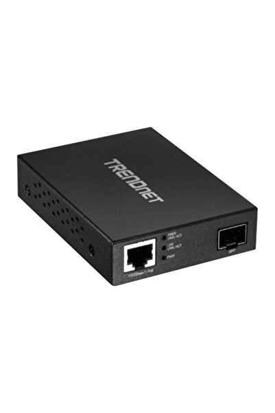 TRENDnet Convertor Media Gigabit POE - Fibră Optică SFP - TFC-PGSFP