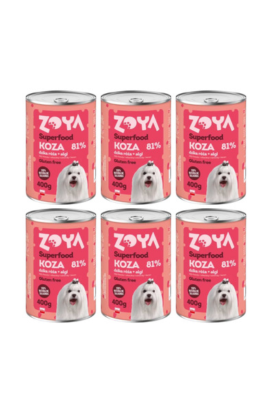 Other ZOYA Goat Superfood Wet Dog Food 6x400g
