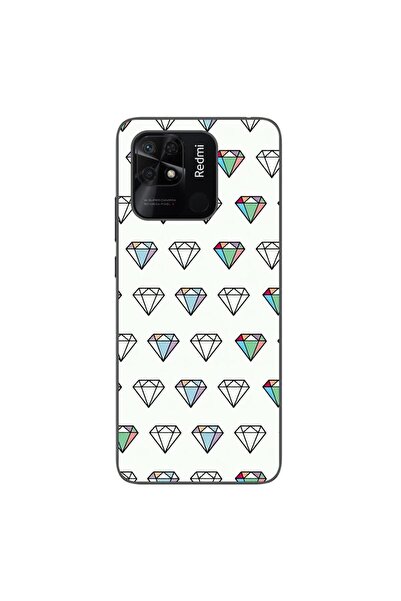 OEM Case compatible with Xiaomi Redmi 10C Silicone Gel Tpu Model Diamonds Pat...