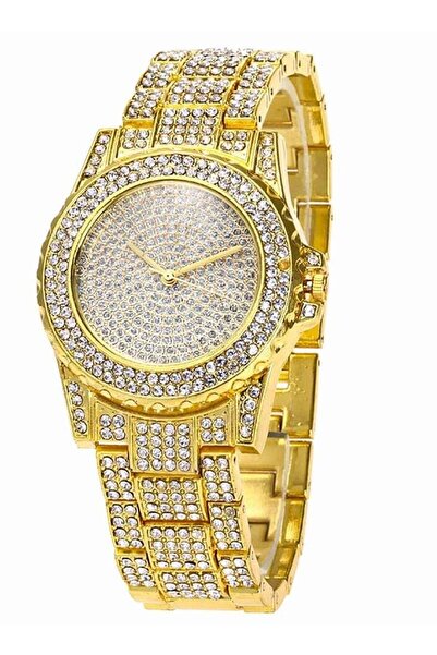 ROAISS Women’s Quartz Watch Metal Strap Round Dial Shiny Rhinestone Decoratio...
