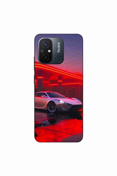 OEM Case compatible with Xiaomi Redmi 12C Silicon Gel Tpu Model Future Car