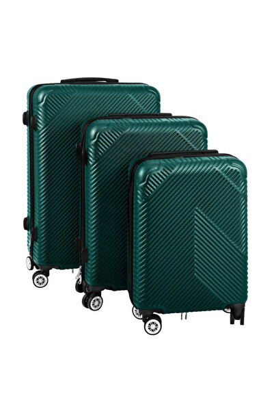 zola Set 3 valize calatorie, ABS rigid, 39/70/99L, roti 360°, cifru securizar...