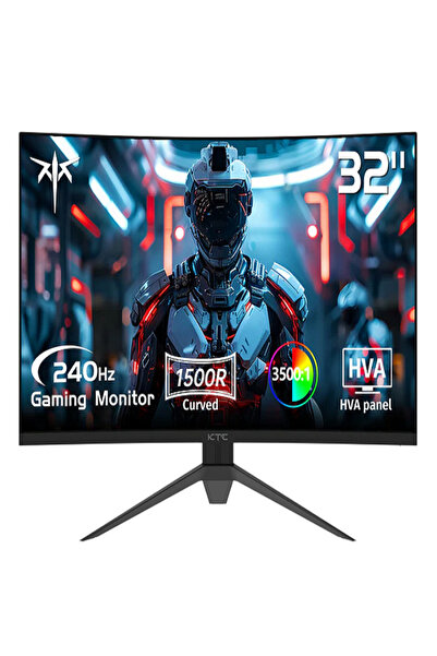 KTC 32" Fhd Va 240Hz 1ms HDMI Dp %125SRGB Freesync G-Sync H32S17F Gaming Monitör