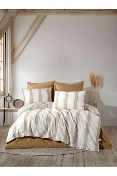 Alhabib bedding Turkish Cotton Summer Bedspread Beige and Orange Multi-Colore...