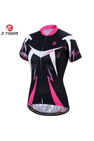choice2 XL Pink X-TIGER Women's Cycling Jersey Summer Anti-UV Cycling Bicycle...