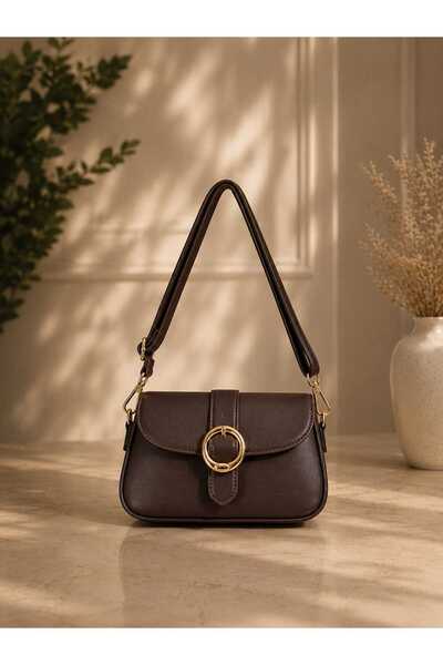 zemihra Geantă de umăr și crossbody pentru femei, cu cataramă aurie, lățime 2...