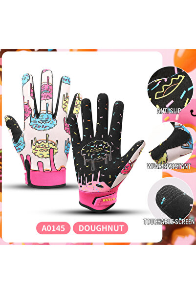 Choice L A0145-multicolour 1 pair of fun parent-child donut cycling gloves, f...
