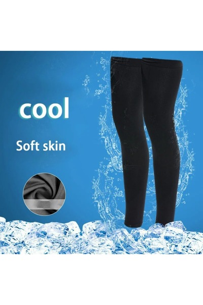 Choice black Summer Sun Protection Leg Cover High Elastic Breathable Quick-Dr...