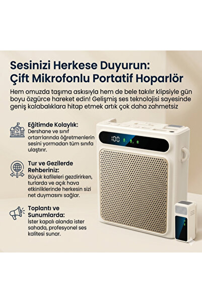 Dembastore Cift Mikrofon ve Hoparlör; Tur, Gezi, Toplanti, Okul