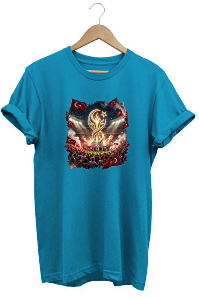WİDİ Turkey National Team Printed Football Fan T-Shirt