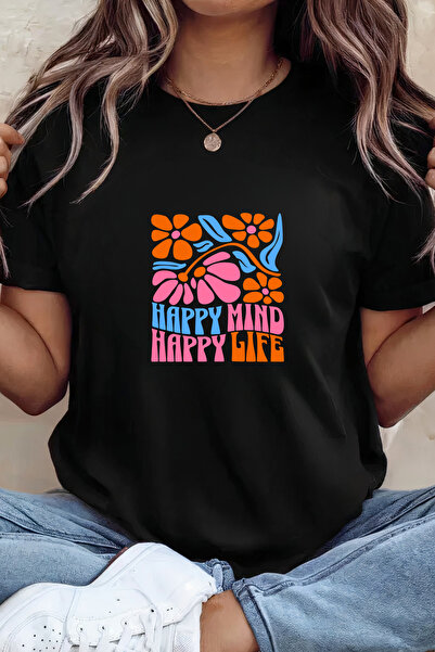 Sarah's Boutique Women's T-shirt – 100% cotton – Happy Mind