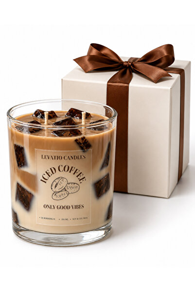 LC ICED COFFEE candle, 35h+ burning time, 350 ml, hyperealistic