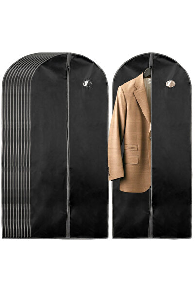 Orion Set de 12 huse negre pentru haine 60x150 cm