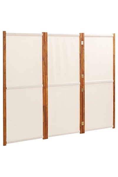 vidaxl Paravan de cameră cu 4 panouri, alb crem, 280x180 cm