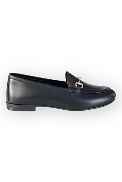 Hayati Arman Women's Genuine Leather Buckle Detailed Casual Masculine Loafer ...