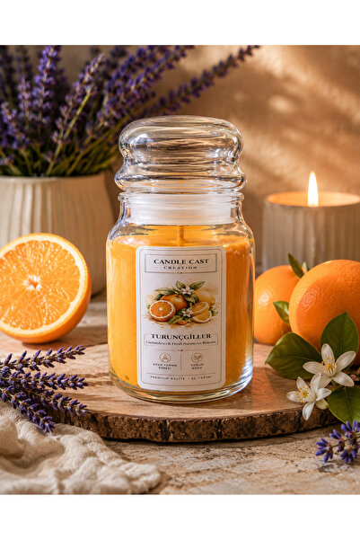 CandleCastCreation Mystic Elements Sitrin | Yoğun Turunçgiller Kokulu Doğal S...