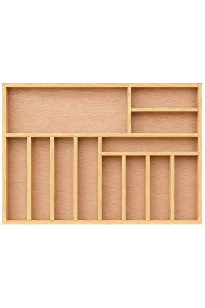 ayfiwood 60X42 cm Wooden Spoon Holder |   Handmade Drawer Organizer |   Perfect Order in the Kitchen