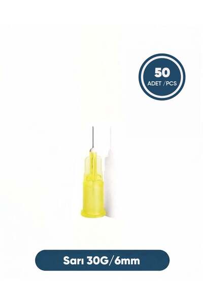 Genject 30G (0.82mm) 6mm, Sarı Enjektör Ucu 50 Ad./Pkt.