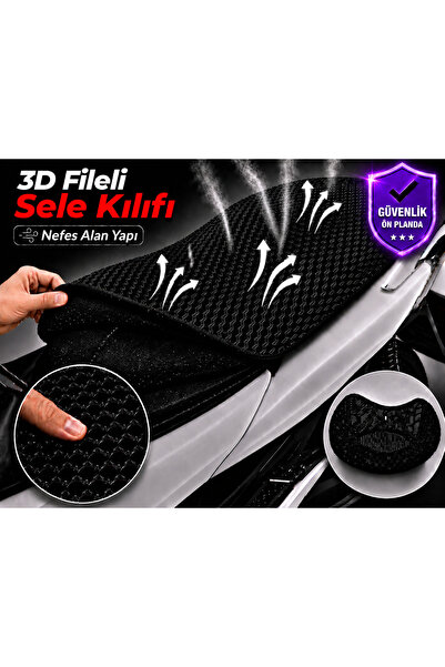 Vi Caro Husa scaun motocicletei Kymco People S 200 Husa scaun cu plasa 3D Pro...