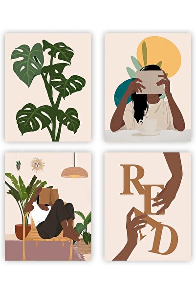 Signtouch Advertising Alayra Afro Girl Reading Book Wall Art, African America...
