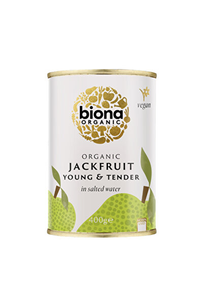 Biona Organic جاك فروت عضوي - جاك فروت أخضر طازج وناعم في ماء مملح - 400 جرام