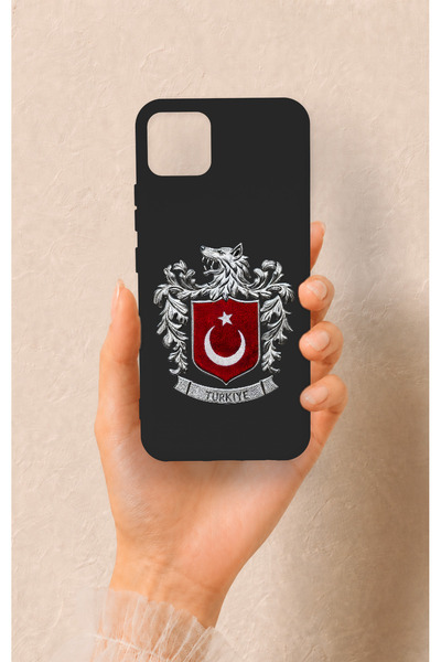 Vip Case حافظة سيليكون متوافقة مع نمط علم تركيا لهاتف Realme C11 2021
