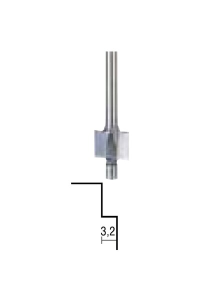Proxxon Freza pentru faltuire, 3.2mm