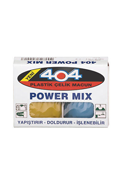 İBTAŞ 404 Power Mix 40 Gram - Plastik Çelik Macun Hamur Kaynak Yapıştırıcı (S...