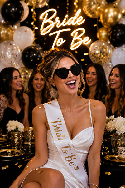 Happyland Black Heart-Shaped Bride to Be Bridal Glasses, Bridal Party Accesso...