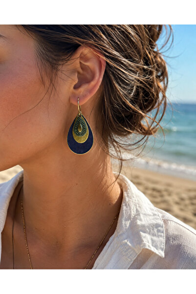 POYASE Ethnic Patterned Drop Earrings Bohemian and Stylish Design