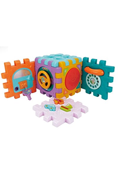 huanger Cub educativ demontabil cu activitati lumini sunete si forme de sortat