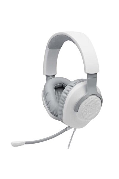 JBL Quantum 100 Gaming Headset with Microphone, White