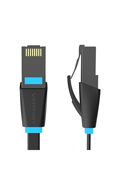Vention IBJBF Flat UTP Cat6 RJ45 Ethernet Cable 1m, Black