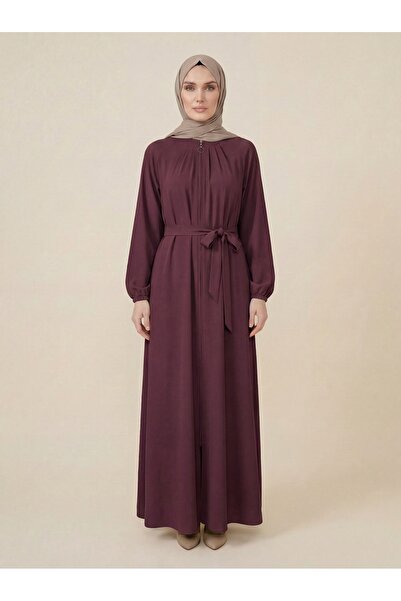 Beyza Giyim 9588 Yakası Pileli Ferace