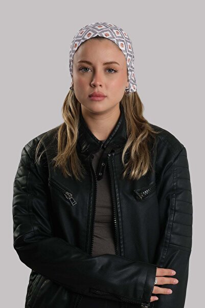 HÜRREM BONE Gray Practical Ready-To-Wear Buff Bandana Sandy Patterned Tube Ca...
