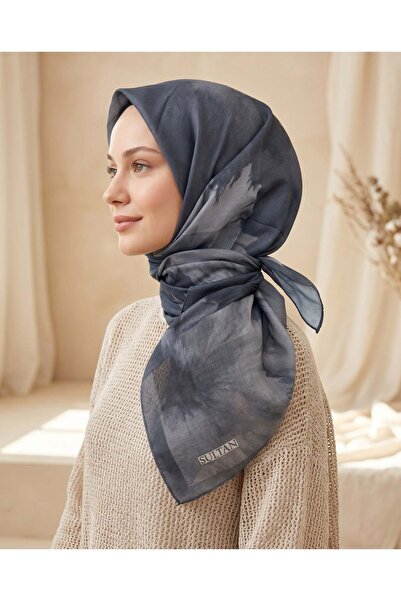 Sultan Eşarp Sultan Fresh Cotton Scarf - Daisy Pattern - Sfe025-01