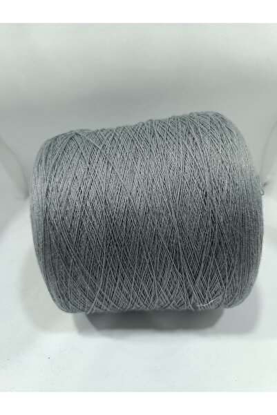 Pİ Yarn Imported 100% Linen Hand-Knitting Yarn Dark Gray 200 Gr