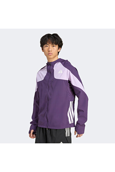 adidas Adizero Running Erkek Mor Koşu Rüzgarlığı