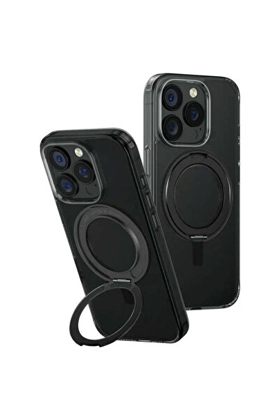 uniq Husă cu suport rotativ Swivix 360 pentru iPhone 16 Pro - negru